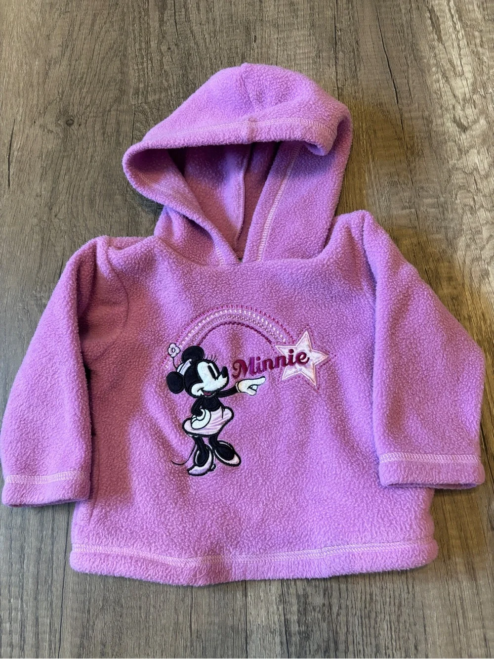 Vintage 2000s Y2K Disney Minnie Mouse Baby Clothes Sweatshirt Pullover Shirt 3-6